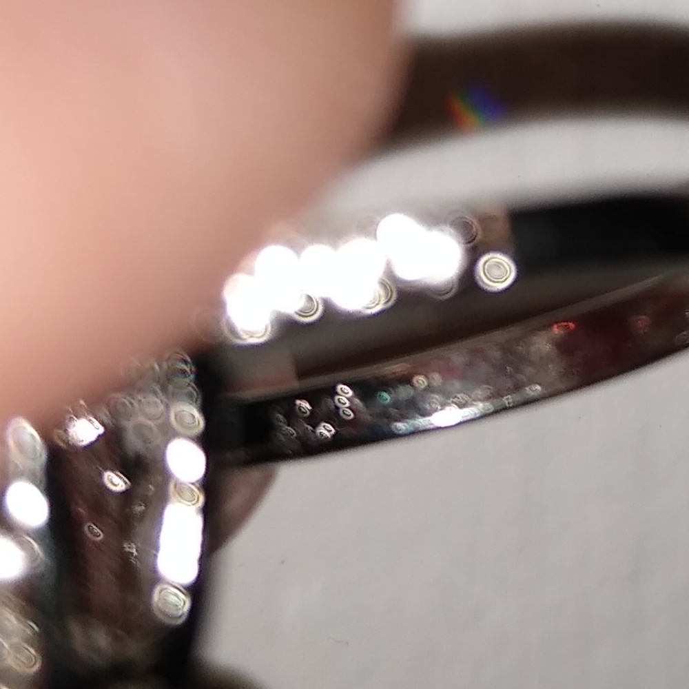 NWT PINK & WHITE SAPPHIRE OVAL RING - Picture 5 of 7